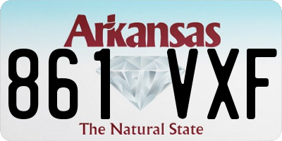 AR license plate 861VXF