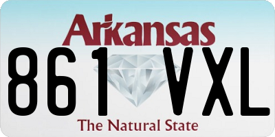 AR license plate 861VXL