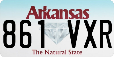 AR license plate 861VXR