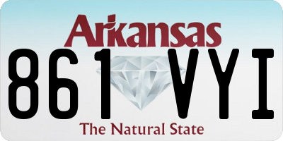 AR license plate 861VYI