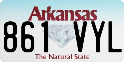 AR license plate 861VYL