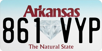 AR license plate 861VYP