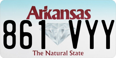 AR license plate 861VYY