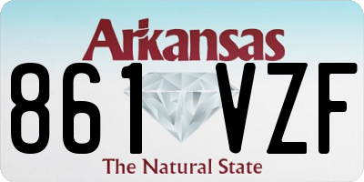 AR license plate 861VZF
