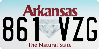 AR license plate 861VZG