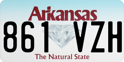 AR license plate 861VZH