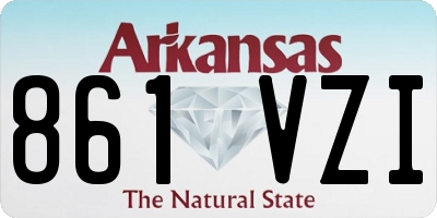 AR license plate 861VZI