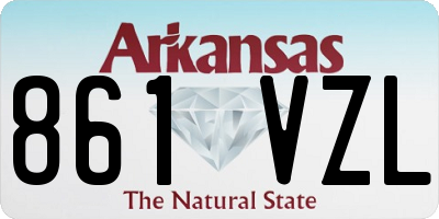 AR license plate 861VZL