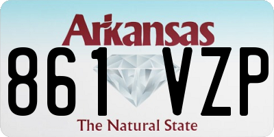AR license plate 861VZP