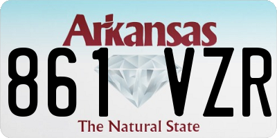 AR license plate 861VZR