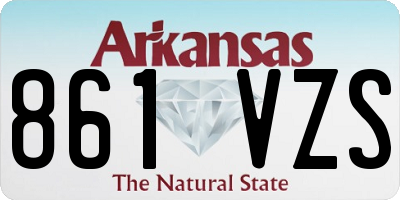 AR license plate 861VZS
