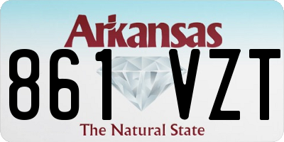 AR license plate 861VZT