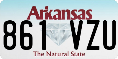 AR license plate 861VZU