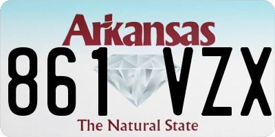 AR license plate 861VZX