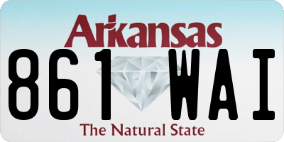 AR license plate 861WAI