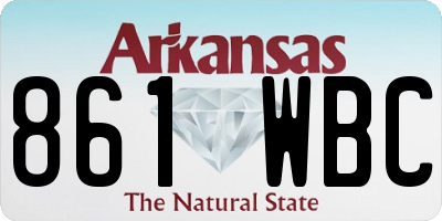 AR license plate 861WBC