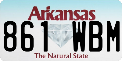 AR license plate 861WBM