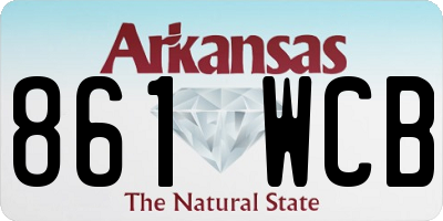 AR license plate 861WCB