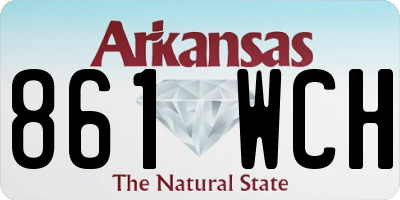 AR license plate 861WCH