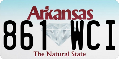 AR license plate 861WCI
