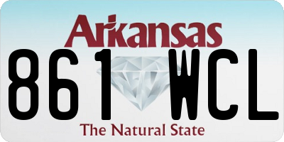 AR license plate 861WCL