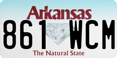 AR license plate 861WCM