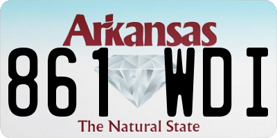 AR license plate 861WDI