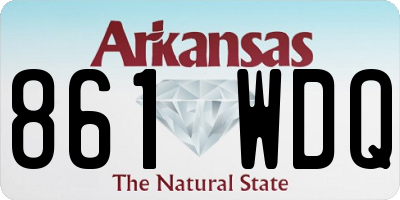 AR license plate 861WDQ