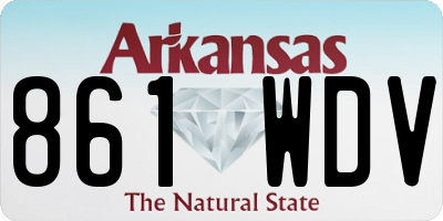 AR license plate 861WDV