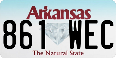 AR license plate 861WEC