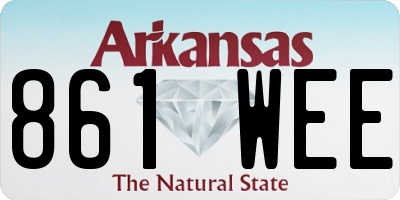 AR license plate 861WEE