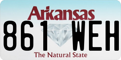 AR license plate 861WEH