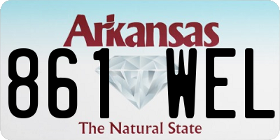 AR license plate 861WEL