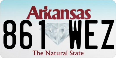 AR license plate 861WEZ