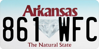 AR license plate 861WFC