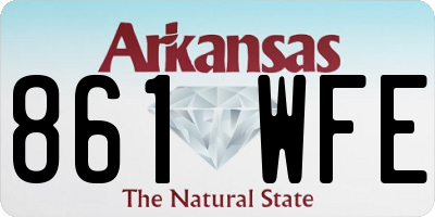 AR license plate 861WFE