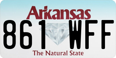 AR license plate 861WFF