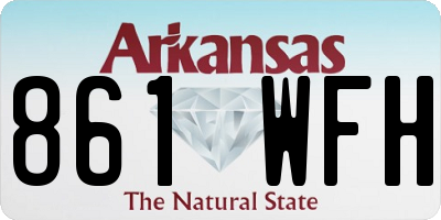 AR license plate 861WFH