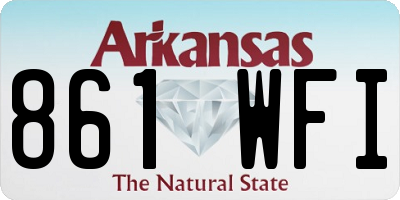 AR license plate 861WFI