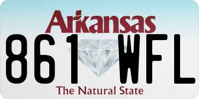 AR license plate 861WFL