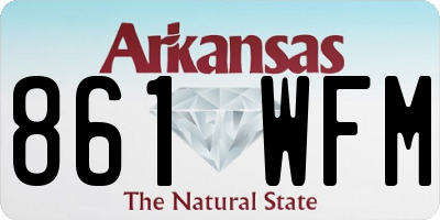 AR license plate 861WFM