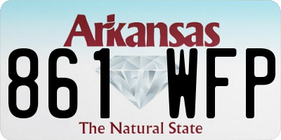 AR license plate 861WFP