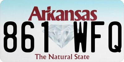 AR license plate 861WFQ
