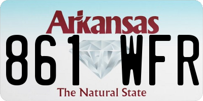 AR license plate 861WFR