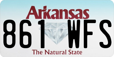 AR license plate 861WFS