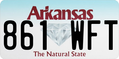 AR license plate 861WFT