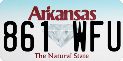 AR license plate 861WFU