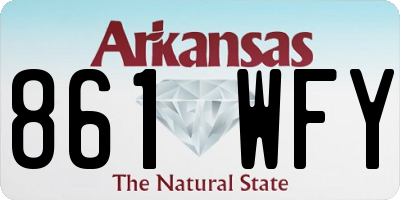 AR license plate 861WFY