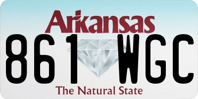 AR license plate 861WGC