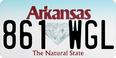 AR license plate 861WGL